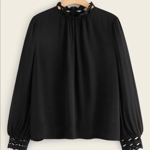 SHEIN Lace Trim Top
